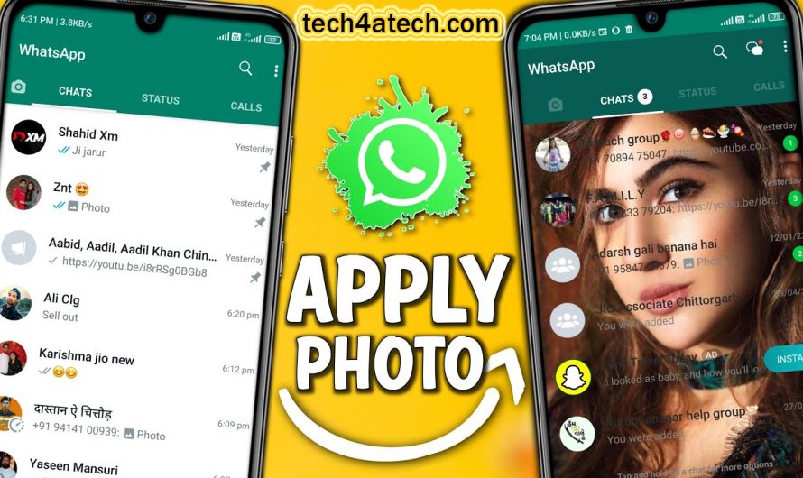 How to Apply Photo in WhastApp Home Screen?
